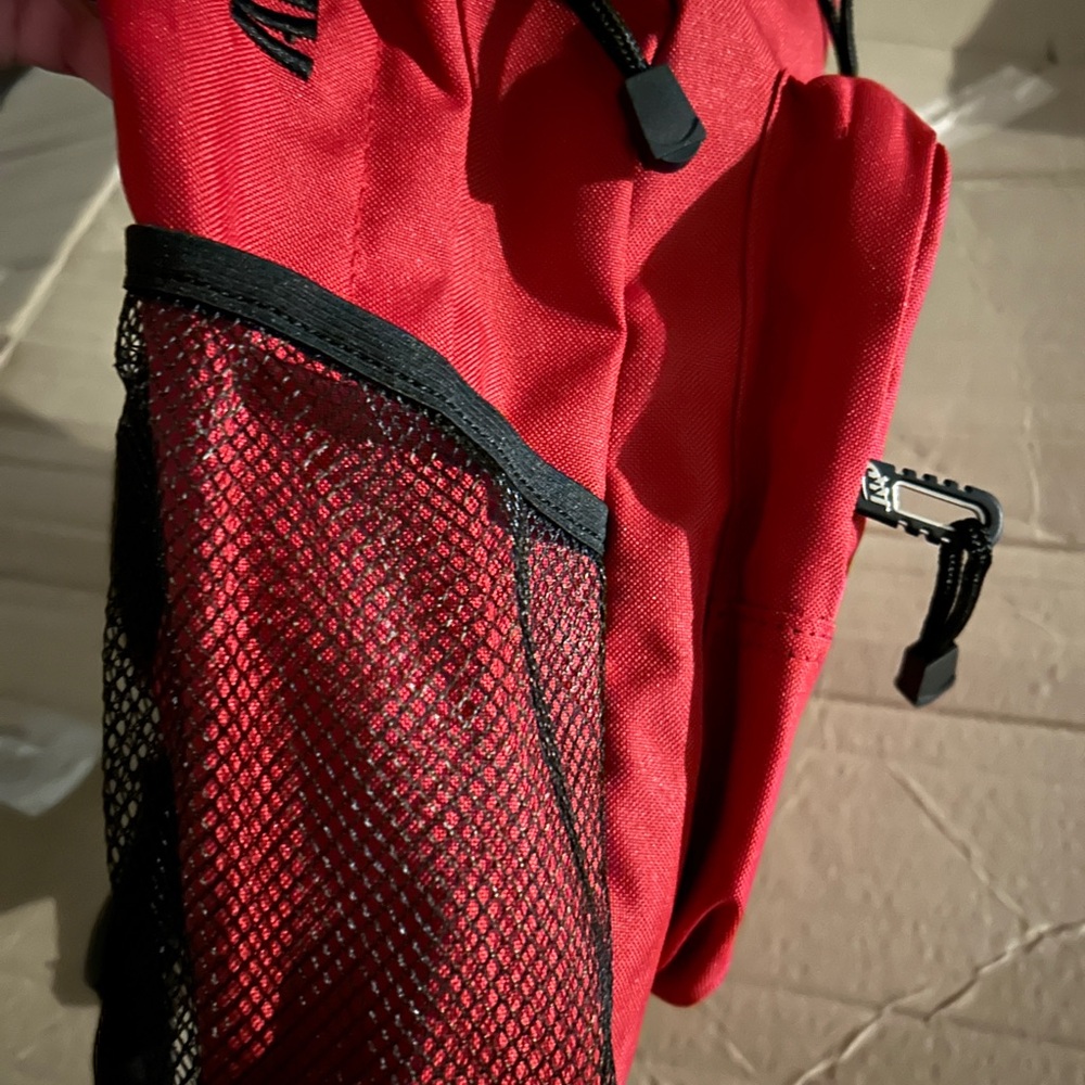 Red Sports Backpack with Razorback Graphic - Picture 2 of 5